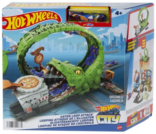 ATAQUE DEL COCODRILO HOT WHEELS CITY