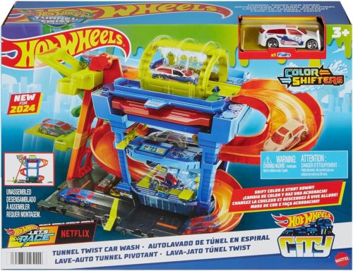 TUNEL DE LAVADO CON GIROS HOT WHEELS