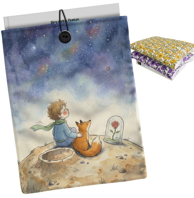  Funda acolchada para libros el principito 2 21x28cm 