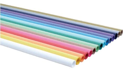 C/9 rollos papel kraft verjurado azul turquesa 1x3M FABRISA