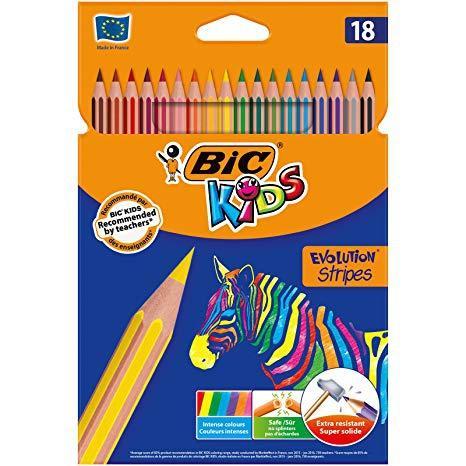 Estuche 18 lapiz colores bic kids evolution