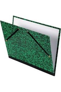 Carpeta dibujo carton con gomas 32x45cm color marmol verde