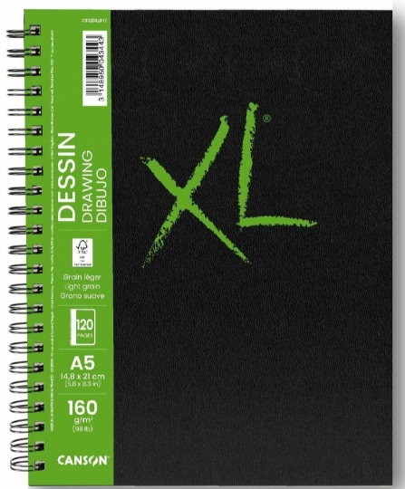  BLOC DE DIBUJO CANSON XL DRAWING BLANCO A5 60H 160G 