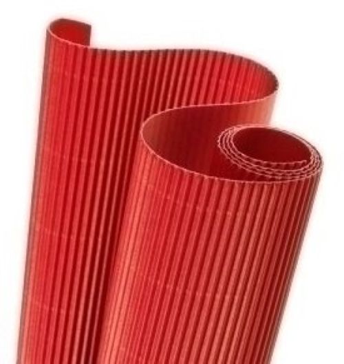  ROLLO CARTON ONDULADO 50X70CM 300G ROJO CANSON 