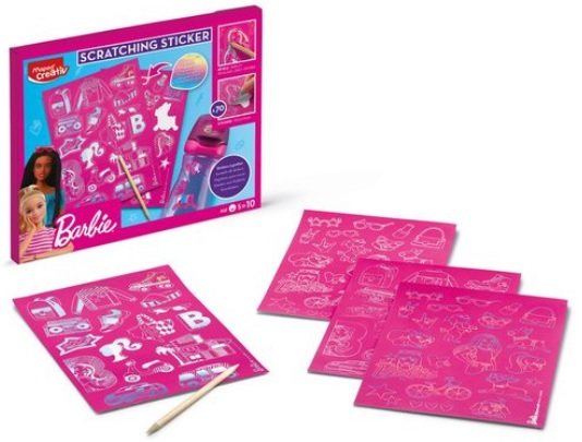 SCRATCHING STICKERS BARBIE