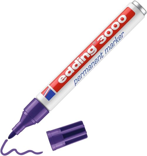  C/10 ROTULADOR EDDING 3000 VIOLETA MARCADOR PERMANENTE 