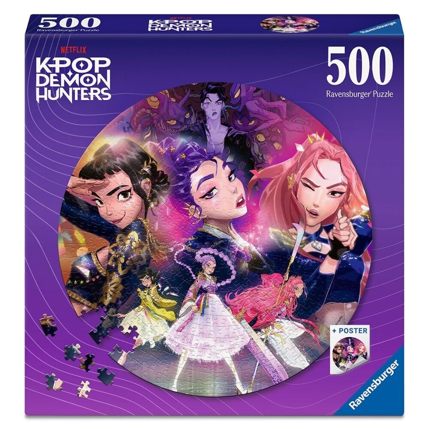  PUZZLE 2D K-POP DEMON HUNTERS ROUND 500 PIEZAS 