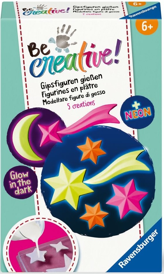  BE CREATIVE MINI CREACIONES EN YESO ESTRELLAS LUMINOSAS 