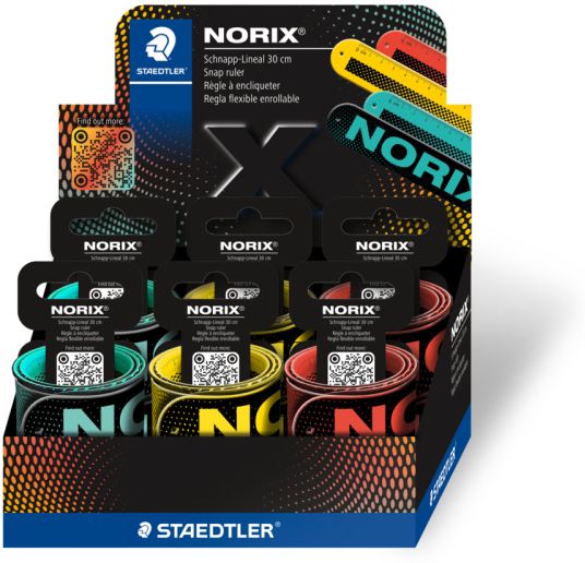  Exp 12 regla flexible y enrollable 30cm norix 