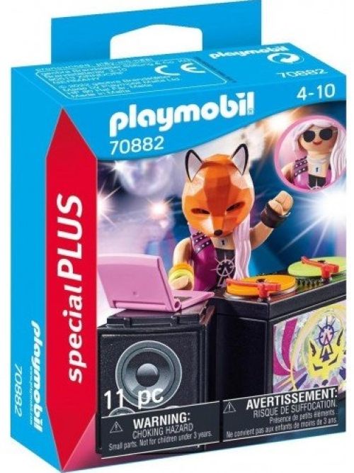 DJ CON MESA DE MEZCLAS PLAYMOBIL