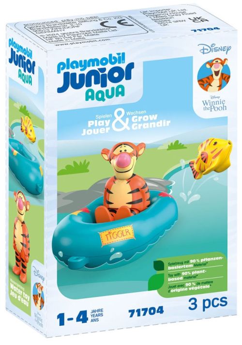 JUNIOR &amp;DISNEY TIGGERS RUBBER BOAT PLAYMOBIL