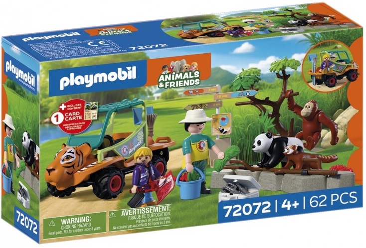  ZOO CUIDADOR DE ZOO CON VEHICULO PLAYMOBIL 