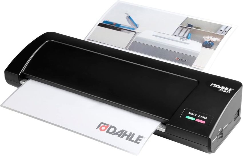  Plastificadora dahle 70303 a3 color negro apagado automatico 