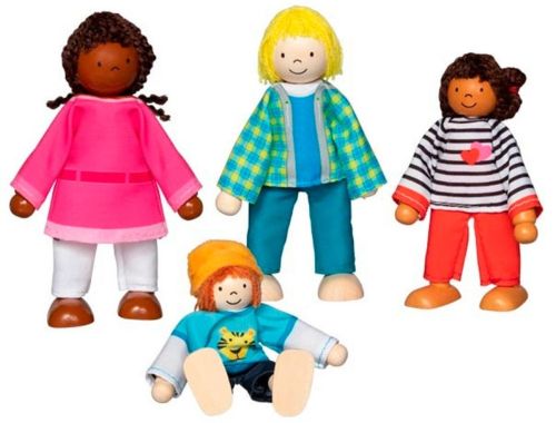  SET DE MUÑECOS ARTICULADOS FAMILIA 