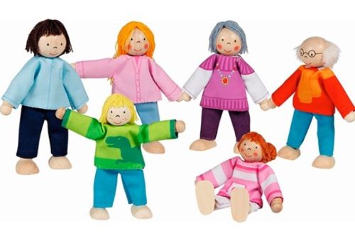  MUÑECOS FLEXIBLES FAMILIA MODERNA 