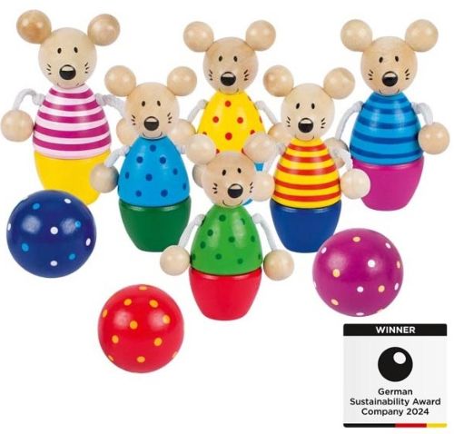  JUEGO DE BOLOS DE RATONCITOS 