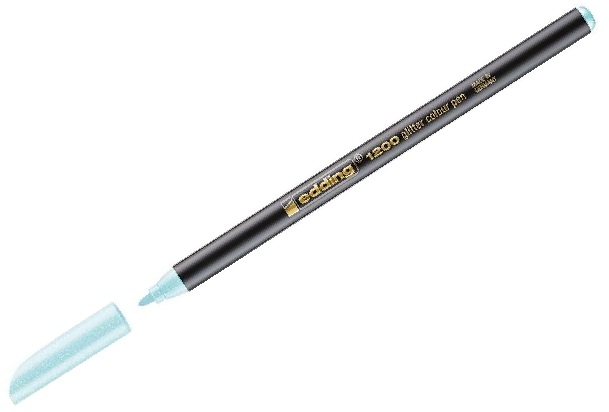  C/10 rotulador edding 1200 glitter azul pastel punta de fibra 