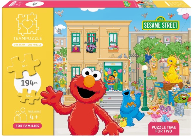  BARRIO SESAMO TEAMPUZZLE FOR FAMILIES DOBLE 64+130 PZS 