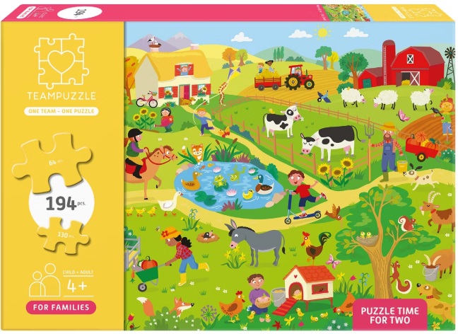  GRANJA TEAMPUZZLE FOR FAMILIES DOBLE 64+130 PZS 