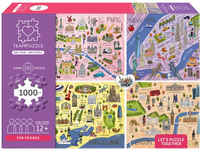  CITYTRIPS TEAMPUZZLE FOR FRIENDS 250-250-250-250 PIEZAS 