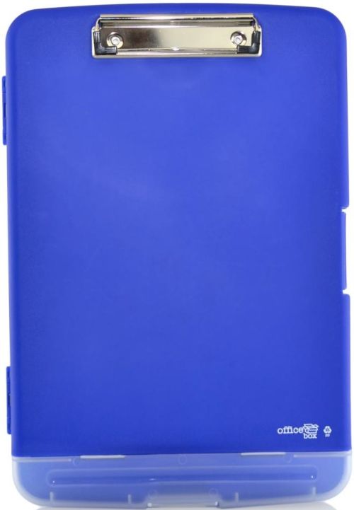 CARPETA PORTADOCUMENTOS A4+ CON PINZA AZUL 360X240X30 MM