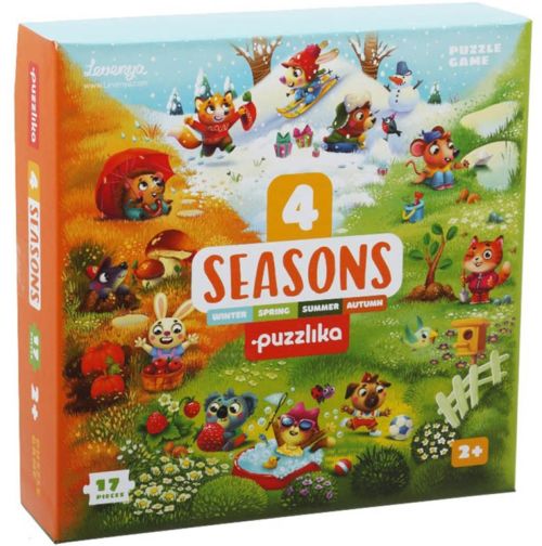 PUZZLE MADERA 4 ESTACIONES 17 PZS CUBIKA MADERA