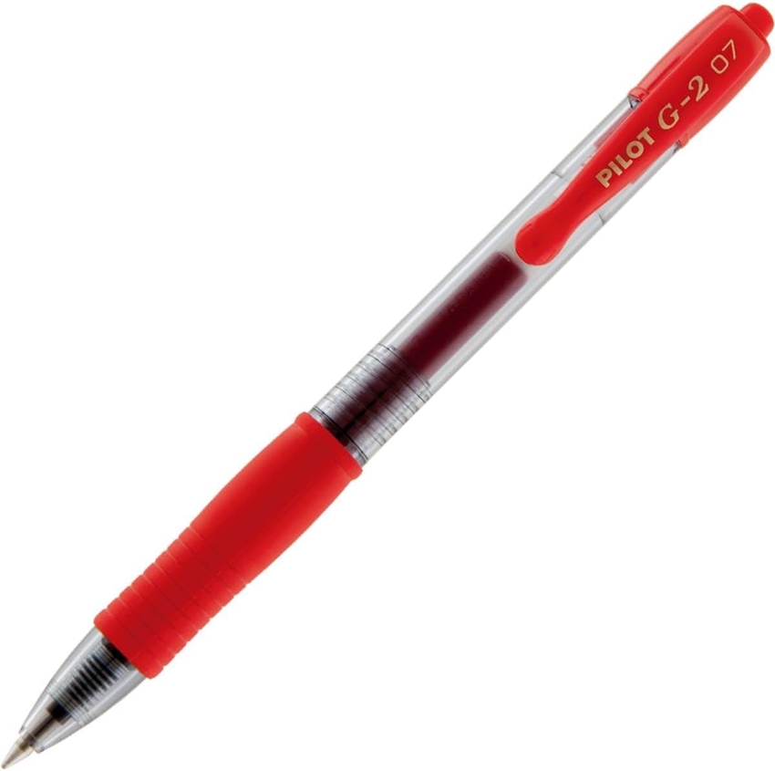  C/12 boligrafo pilot g2 rojo punta 0,7mm reciclado 