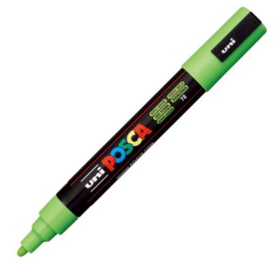  MARCADOR UNI-POSCA PC5M COLOR VERDE MANZANA 1.8-2.5MM 