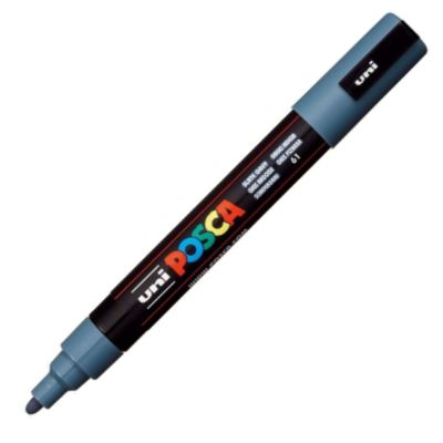  MARCADOR UNI-POSCA PC5M COLOR GRIS PIZARRA 1.8-2.5MM 