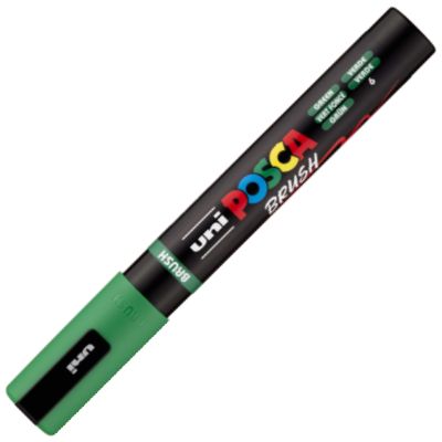  MARCADOR UNI-POSCA BRUSH PUNTA 1-4MM PC-5BR COLOR VERDE 