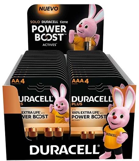  Expositor 40 blister pilas duracell power boost 