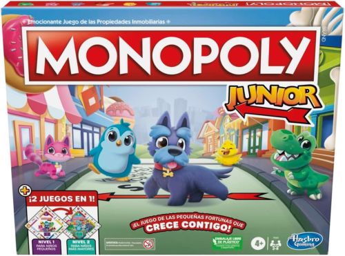 MONOPOLY JUNIOR 2 JUEGOS EN 1