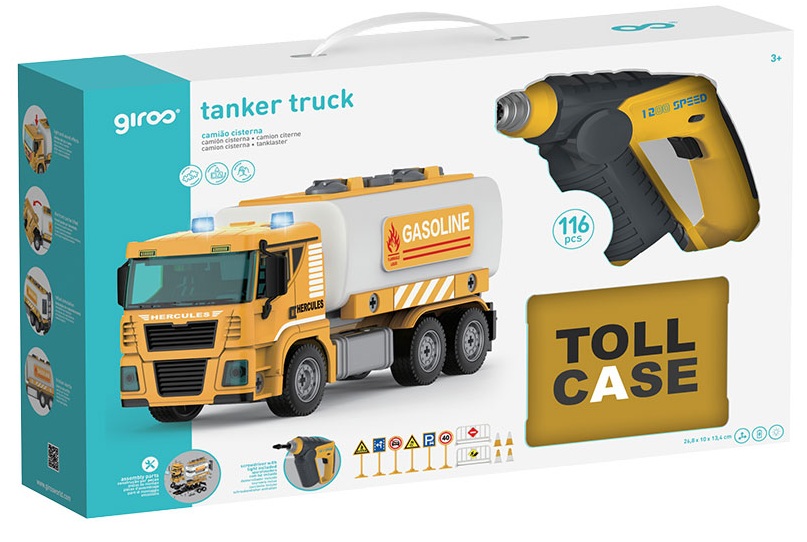  GIROS DIY CAMION CISTERNA DE COMBUSTIBLE L&amp;S 116 PIEZAS 