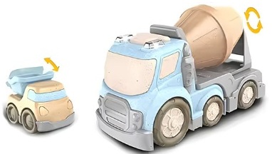  CAMION HORMIGONERA CON CARRO 30CM 