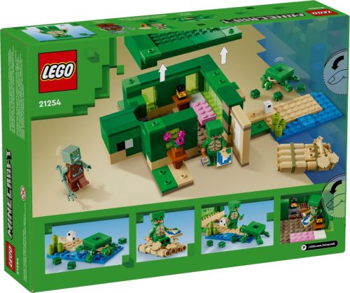 LA CASA TORTUGA DE LA PLAYA LEGO MINECRAFT