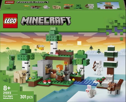  AVENTURA LA PRIMERA NOCHE LEGO MINECRAFT 
