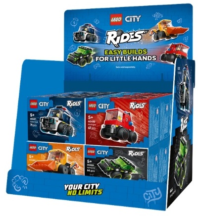  EXP 16 CAJAS VEHICULOS CITY RIDES LEGO SURTIDOS 