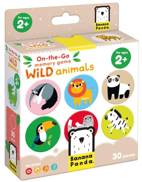 ON THE GO MEMORY GAME WILD ANIMALS +2 AÑOS