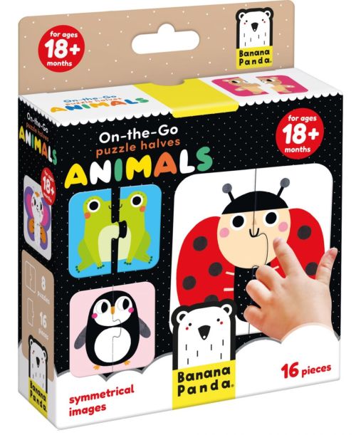 ON THE GO PUZZLE HALVES ANIMALS +18 MESES