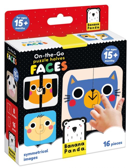 ON THE GO PUZZLE HALVES FACES +15 MESES