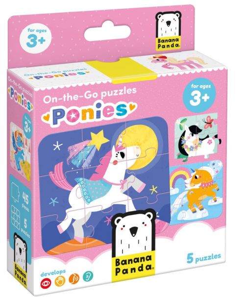 ON THE GO PUZZLES PONIES +3 AÑOS