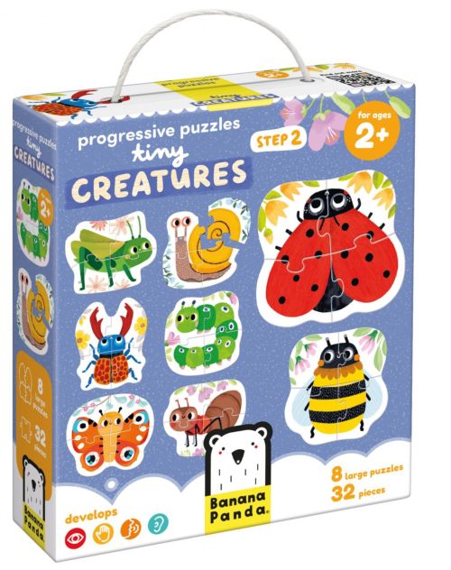 PROGRESSIVE PUZZLES TINY CREATURES +2 AÑOS