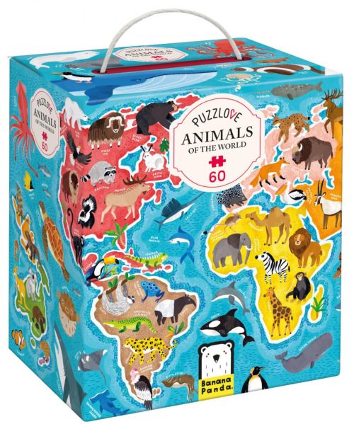 PUZZLOVE ANIMALS AROUND THE WORLD +4 AÑOS