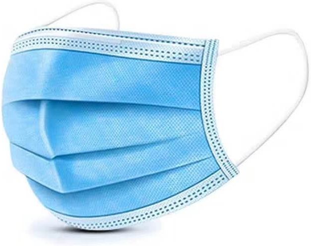  C/50 MASCARILLA QUIRURGICA DESECHABLE MEDLINE AZUL 