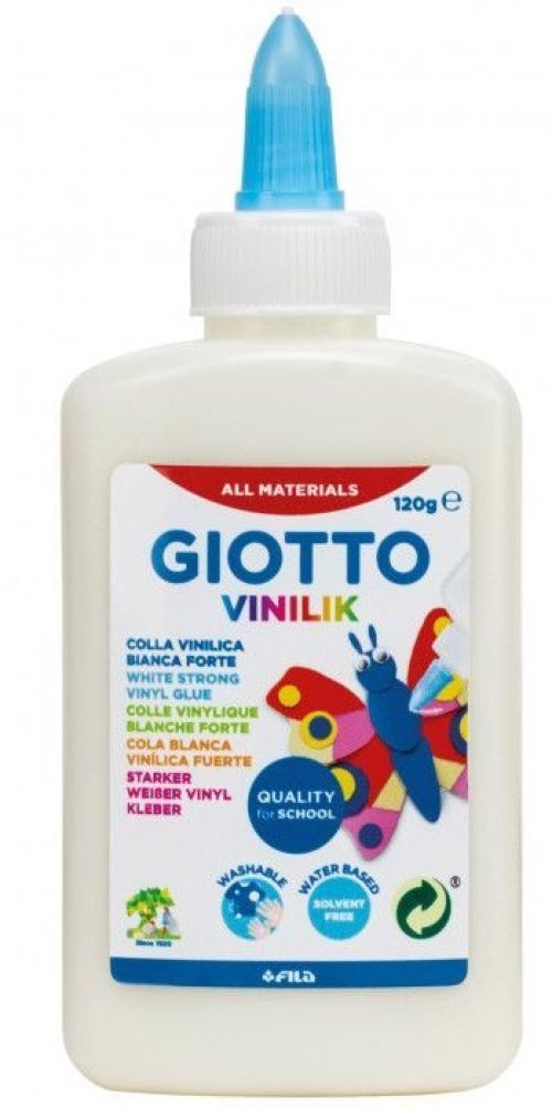 Bote pegamento cola blanca giotto vinilik 120g con aplicador