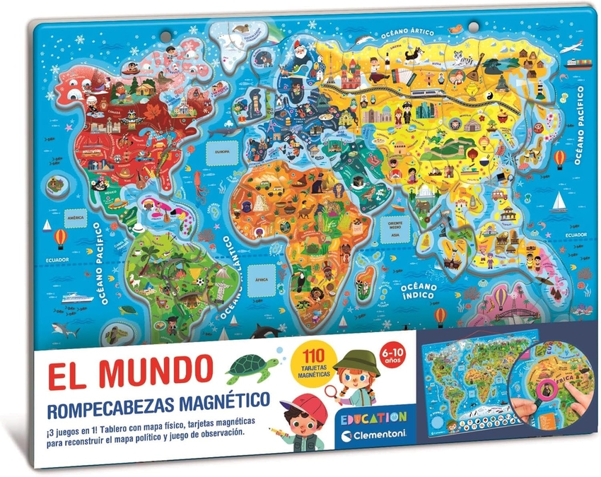  GEOPUZZLE MAGNETICO EL MUNDO 