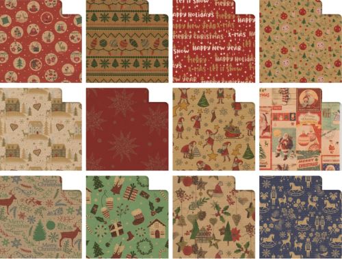  EXP 50 ROLLOS PAPEL REGALO KRAFF NAVIDAD 70X200CM 