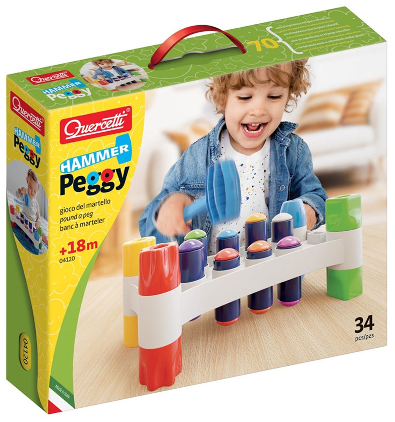  JUEGO PEGGY MARTILLO DIVERTIDO 34 PIEZAS 