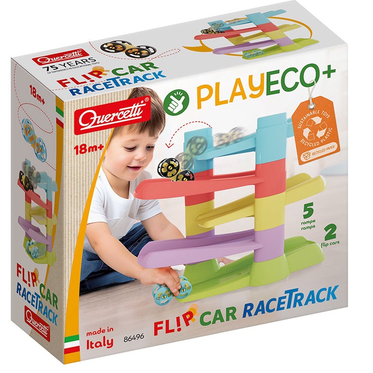  PLAYECO JUEGO FLIP CAR RACE TRACK 7 PIEZAS 