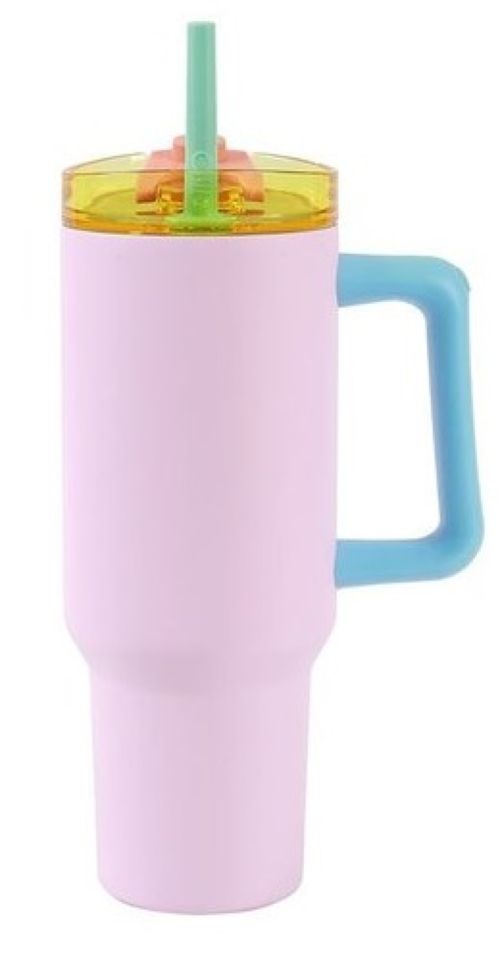 TAZA DE VIAJE 1200 ML COLOR ROSA